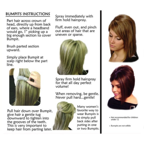 Blonde / Light Brown / Dark Brown/Black Bumpits New in Box 😍 MC2 - Picture 7 of 10